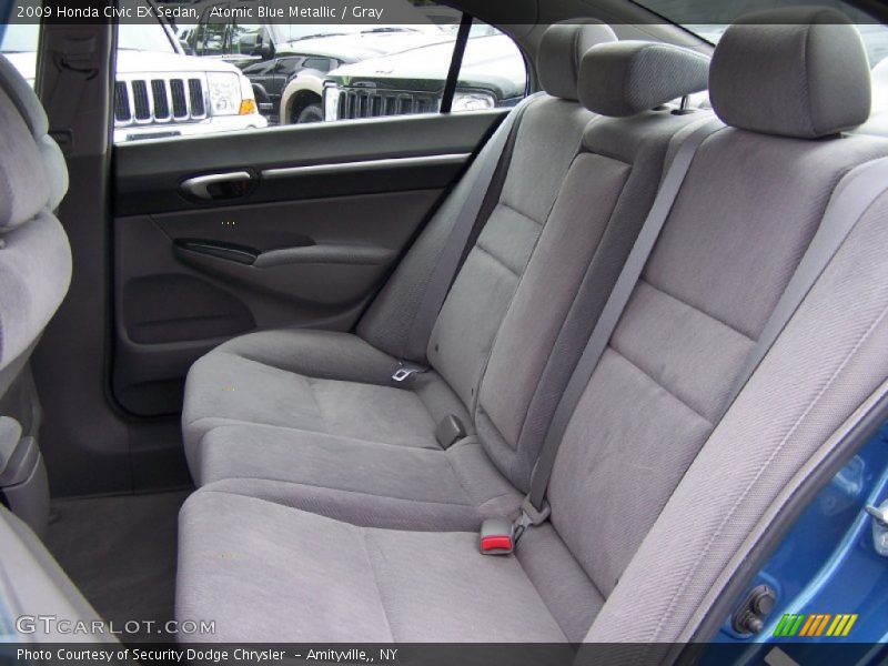Atomic Blue Metallic / Gray 2009 Honda Civic EX Sedan