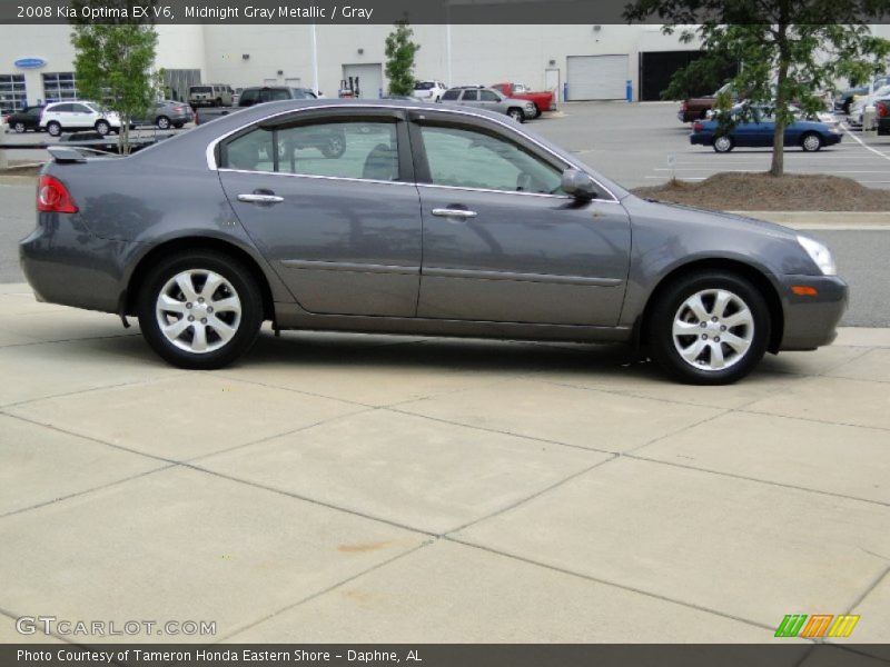 Midnight Gray Metallic / Gray 2008 Kia Optima EX V6
