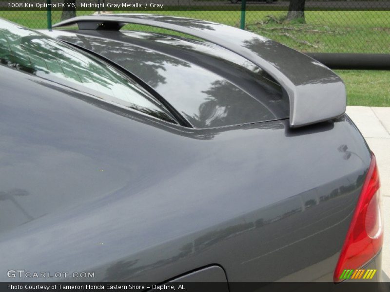 Midnight Gray Metallic / Gray 2008 Kia Optima EX V6