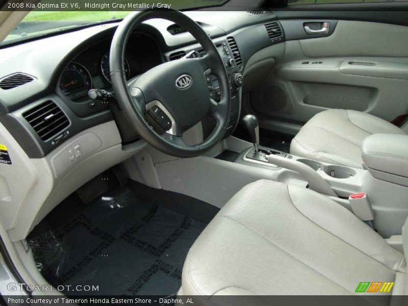 Midnight Gray Metallic / Gray 2008 Kia Optima EX V6
