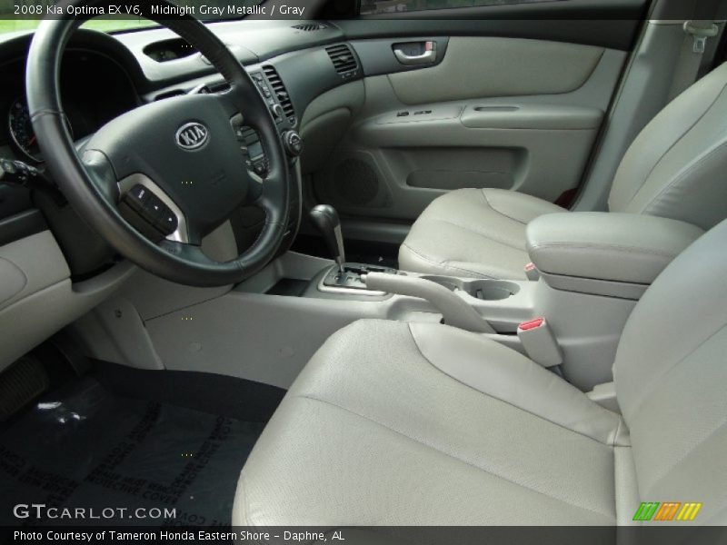 Midnight Gray Metallic / Gray 2008 Kia Optima EX V6
