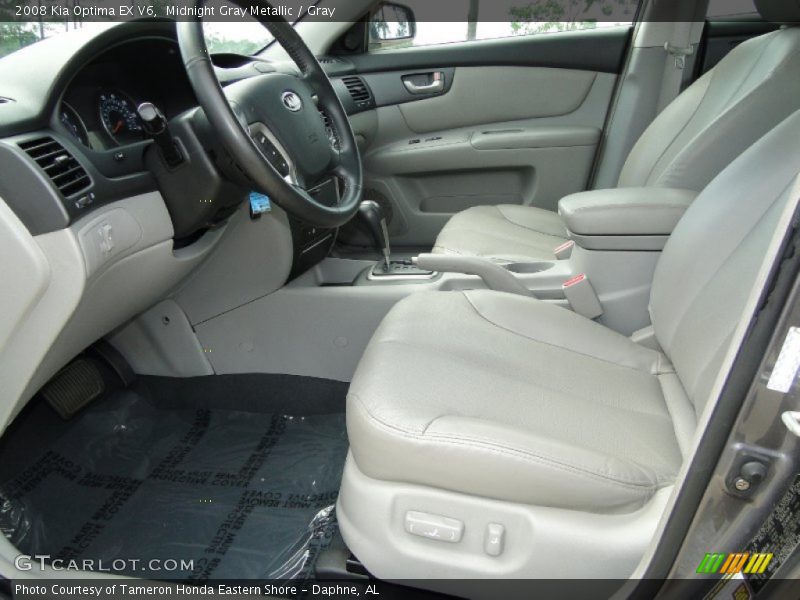 Midnight Gray Metallic / Gray 2008 Kia Optima EX V6