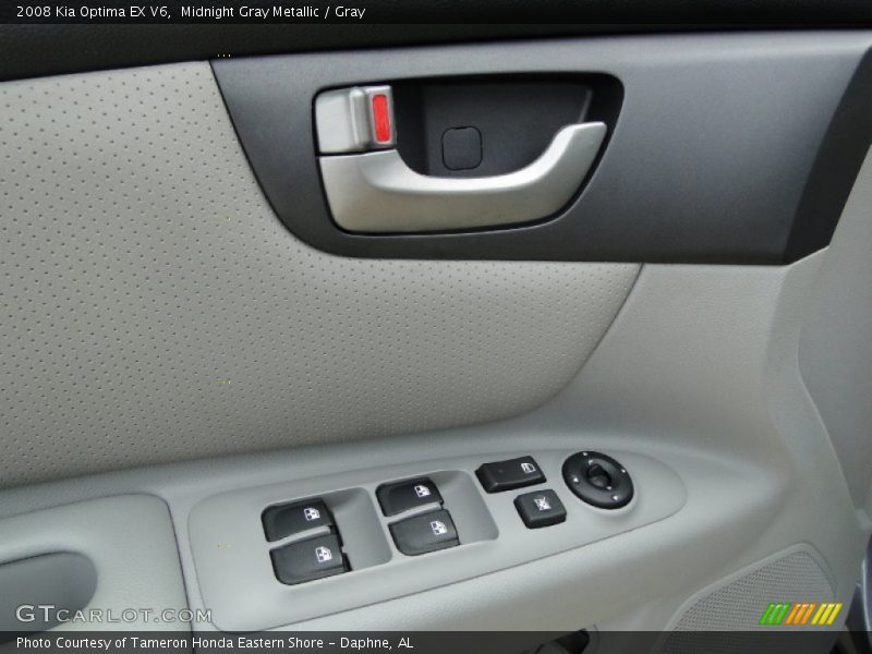 Midnight Gray Metallic / Gray 2008 Kia Optima EX V6