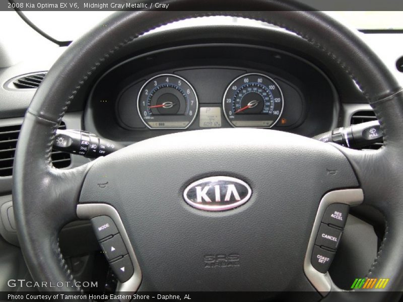 Midnight Gray Metallic / Gray 2008 Kia Optima EX V6