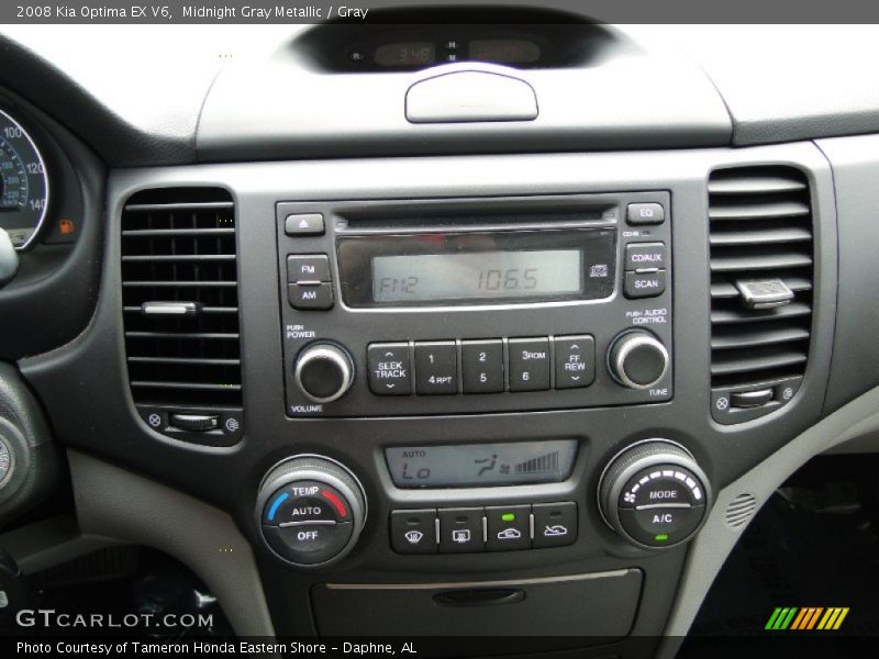 Midnight Gray Metallic / Gray 2008 Kia Optima EX V6