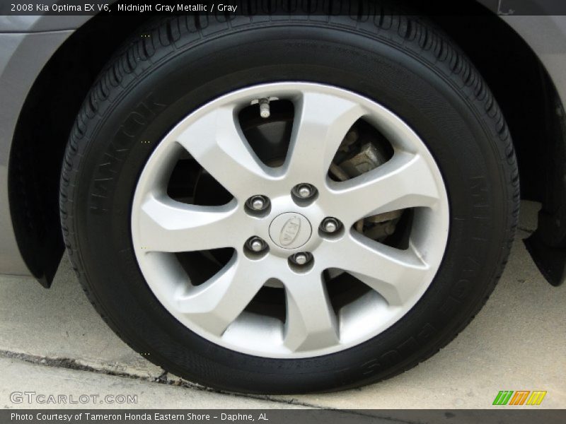 Midnight Gray Metallic / Gray 2008 Kia Optima EX V6