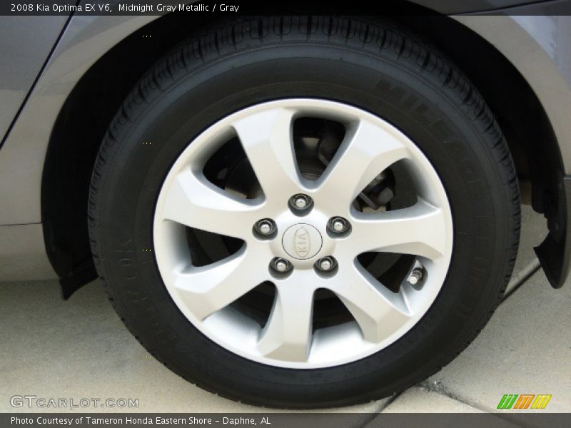 Midnight Gray Metallic / Gray 2008 Kia Optima EX V6