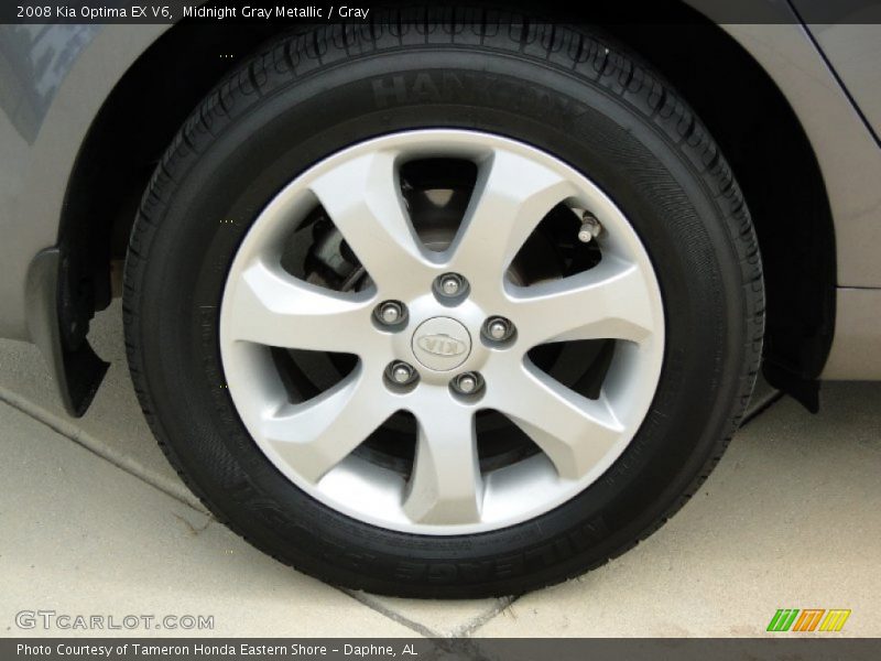 Midnight Gray Metallic / Gray 2008 Kia Optima EX V6