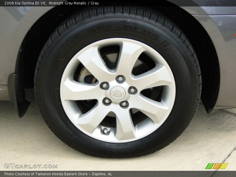 Midnight Gray Metallic / Gray 2008 Kia Optima EX V6