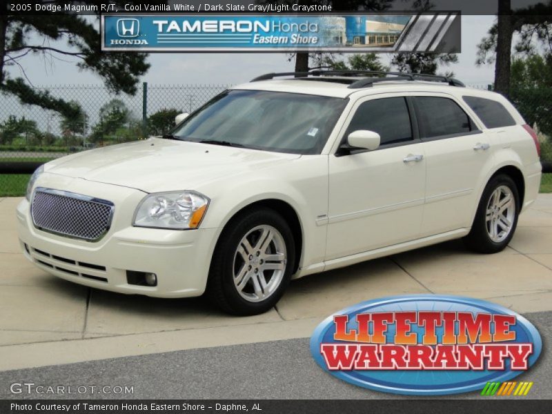 Cool Vanilla White / Dark Slate Gray/Light Graystone 2005 Dodge Magnum R/T