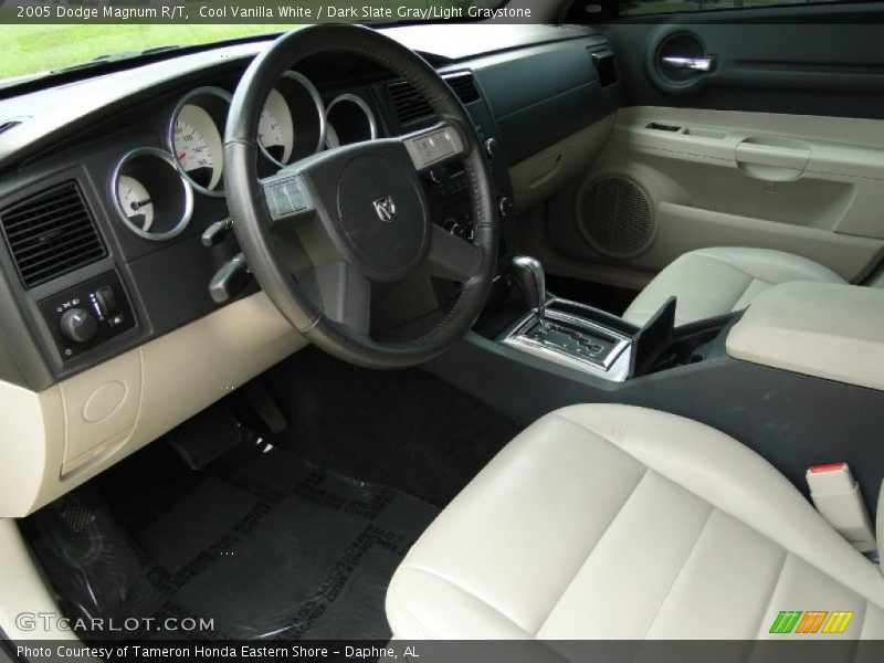 Cool Vanilla White / Dark Slate Gray/Light Graystone 2005 Dodge Magnum R/T