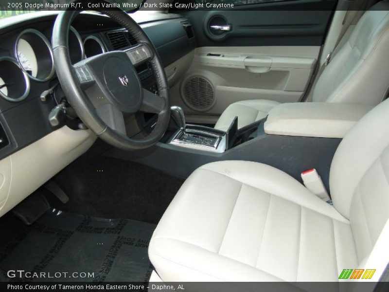 Cool Vanilla White / Dark Slate Gray/Light Graystone 2005 Dodge Magnum R/T