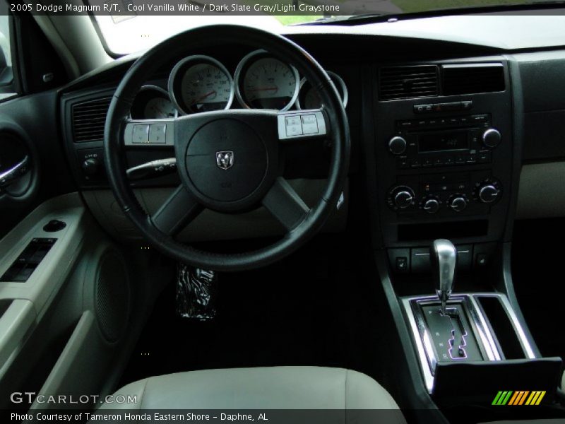 Cool Vanilla White / Dark Slate Gray/Light Graystone 2005 Dodge Magnum R/T