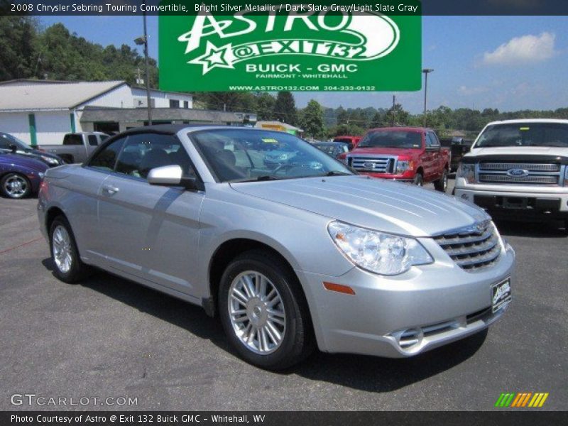Bright Silver Metallic / Dark Slate Gray/Light Slate Gray 2008 Chrysler Sebring Touring Convertible