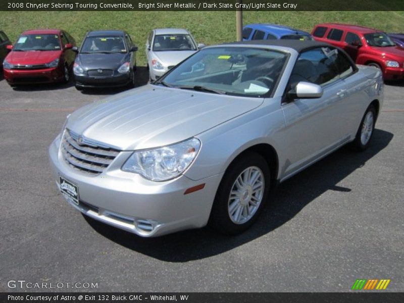 Bright Silver Metallic / Dark Slate Gray/Light Slate Gray 2008 Chrysler Sebring Touring Convertible