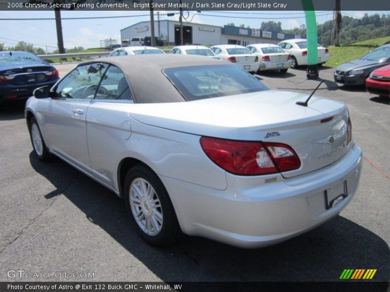 Bright Silver Metallic / Dark Slate Gray/Light Slate Gray 2008 Chrysler Sebring Touring Convertible