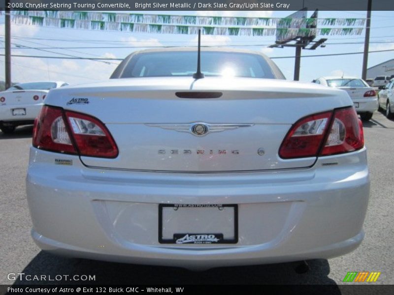Bright Silver Metallic / Dark Slate Gray/Light Slate Gray 2008 Chrysler Sebring Touring Convertible