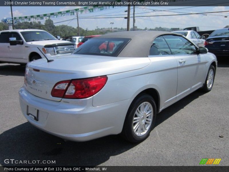 Bright Silver Metallic / Dark Slate Gray/Light Slate Gray 2008 Chrysler Sebring Touring Convertible