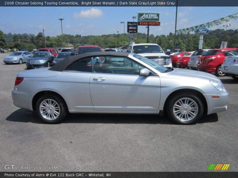 Bright Silver Metallic / Dark Slate Gray/Light Slate Gray 2008 Chrysler Sebring Touring Convertible