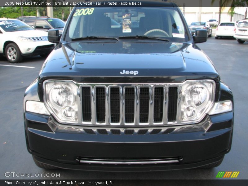 Brilliant Black Crystal Pearl / Pastel Pebble Beige 2008 Jeep Liberty Limited