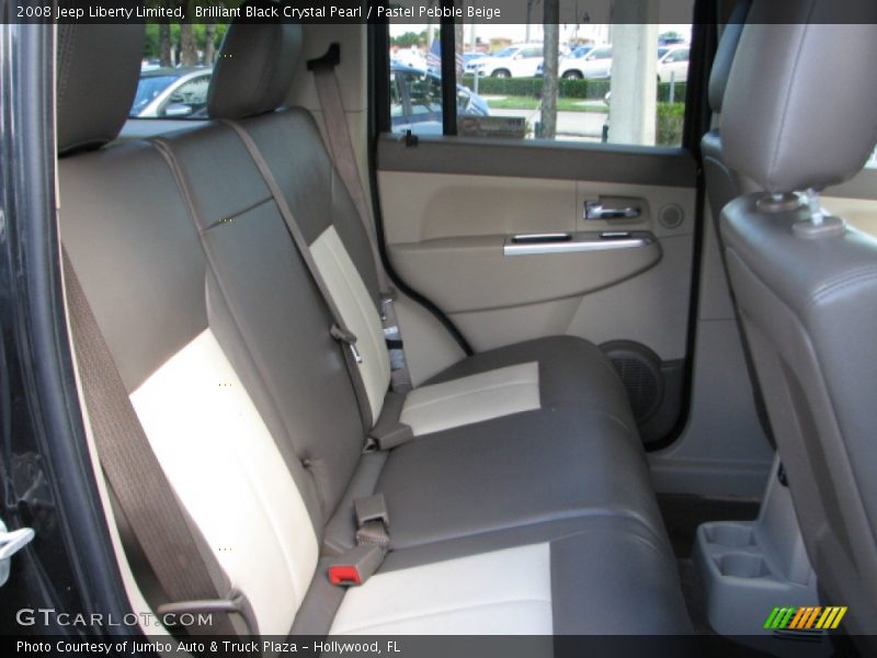 Brilliant Black Crystal Pearl / Pastel Pebble Beige 2008 Jeep Liberty Limited