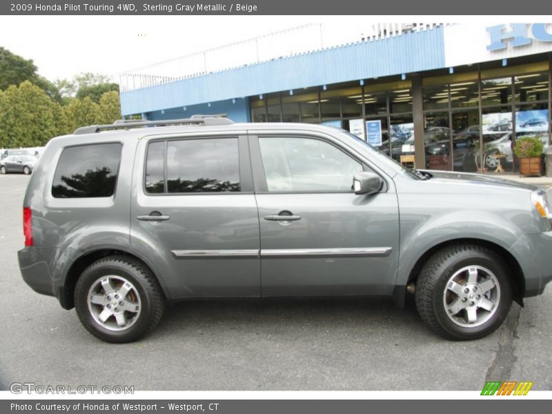 Sterling Gray Metallic / Beige 2009 Honda Pilot Touring 4WD