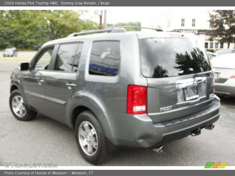 Sterling Gray Metallic / Beige 2009 Honda Pilot Touring 4WD