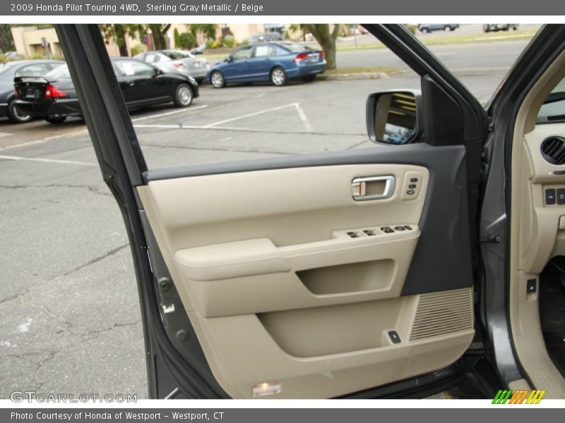 Sterling Gray Metallic / Beige 2009 Honda Pilot Touring 4WD