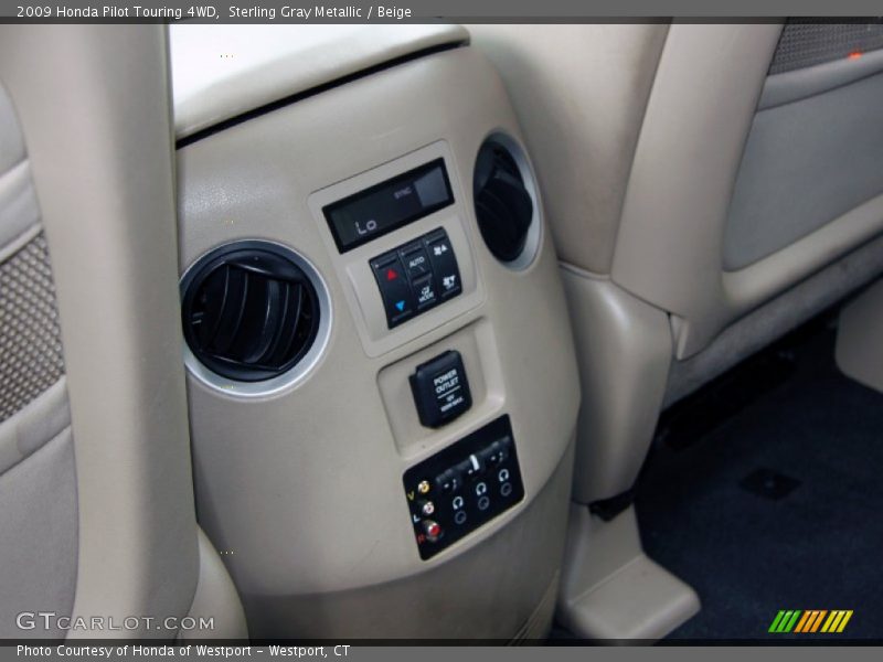 Sterling Gray Metallic / Beige 2009 Honda Pilot Touring 4WD