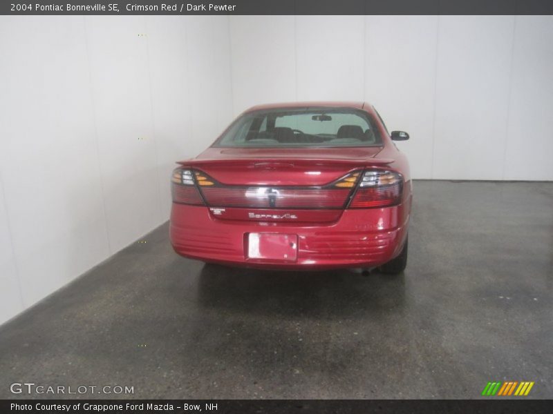 Crimson Red / Dark Pewter 2004 Pontiac Bonneville SE