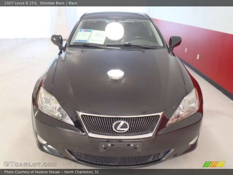 Obsidian Black / Black 2007 Lexus IS 250
