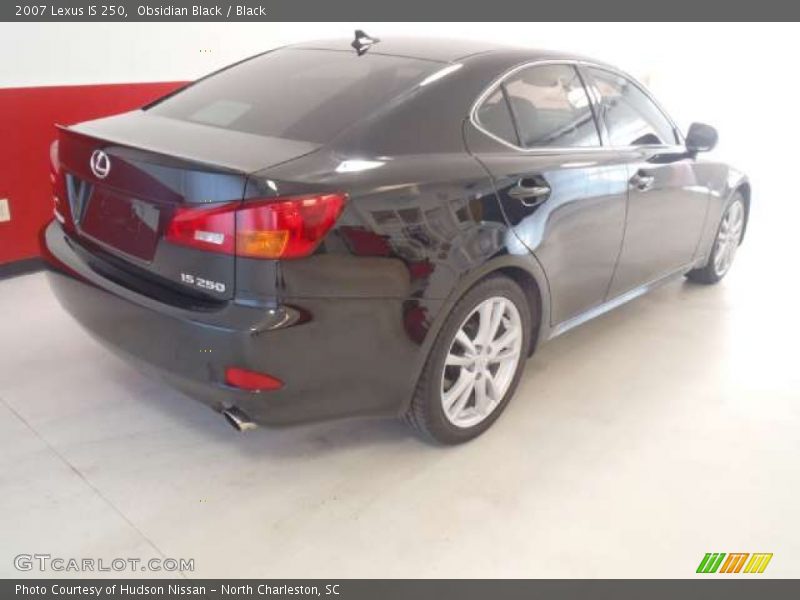 Obsidian Black / Black 2007 Lexus IS 250