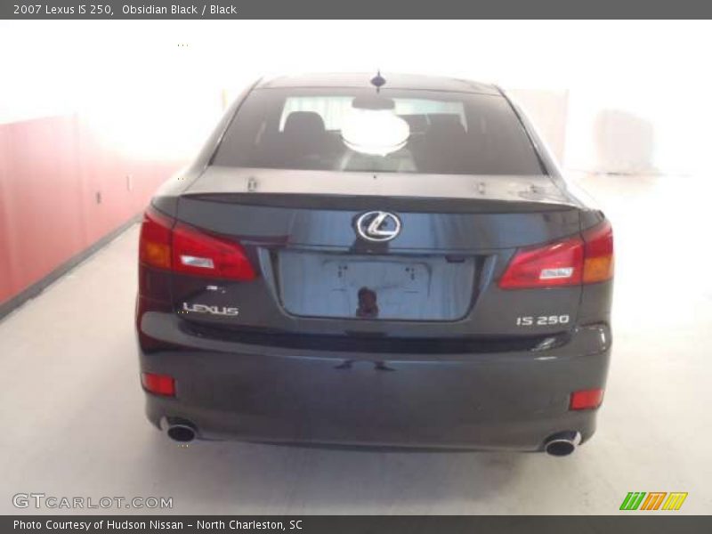 Obsidian Black / Black 2007 Lexus IS 250