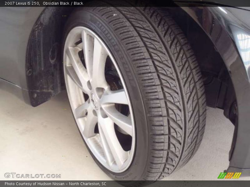 Obsidian Black / Black 2007 Lexus IS 250