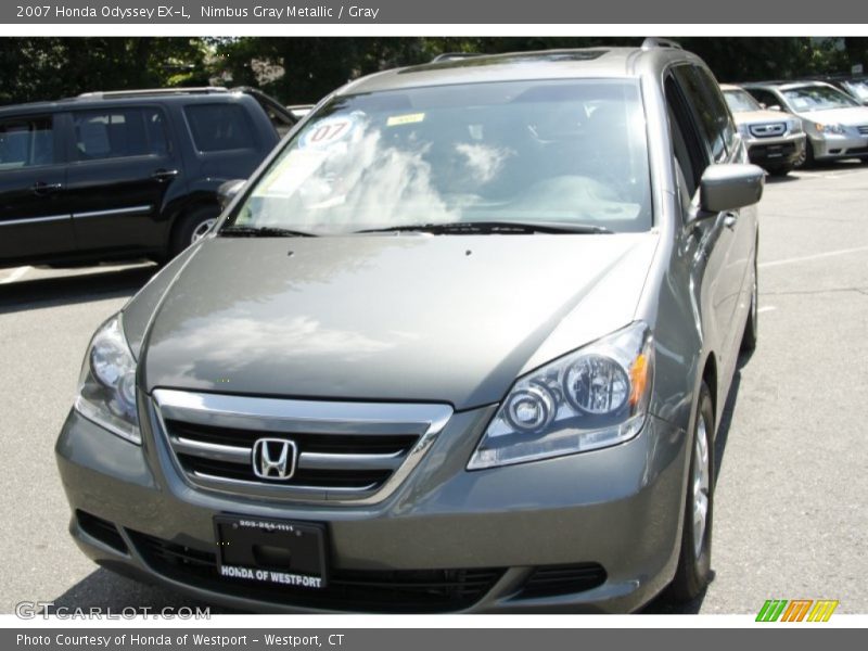Nimbus Gray Metallic / Gray 2007 Honda Odyssey EX-L