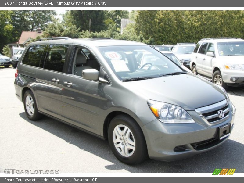 Nimbus Gray Metallic / Gray 2007 Honda Odyssey EX-L