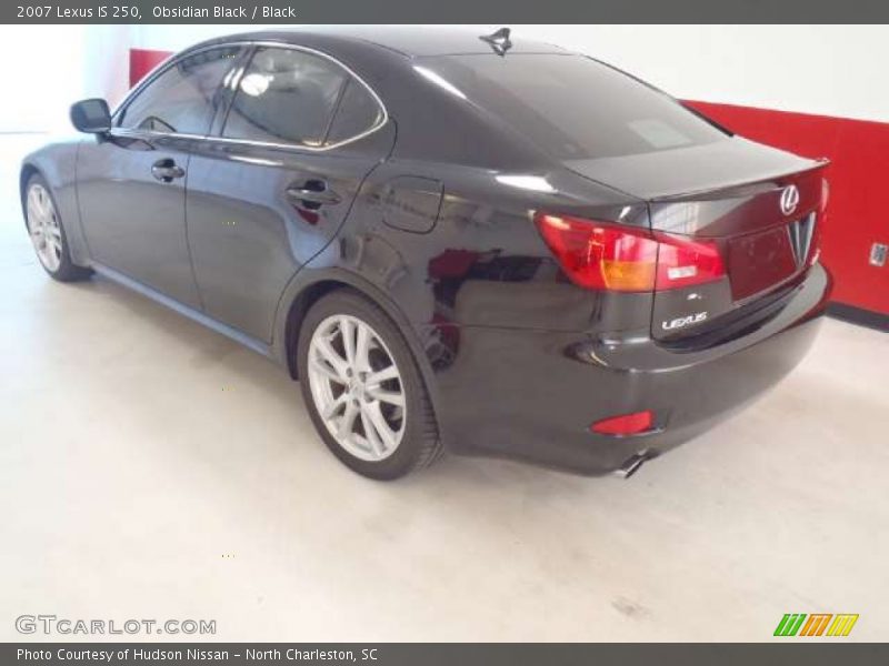 Obsidian Black / Black 2007 Lexus IS 250