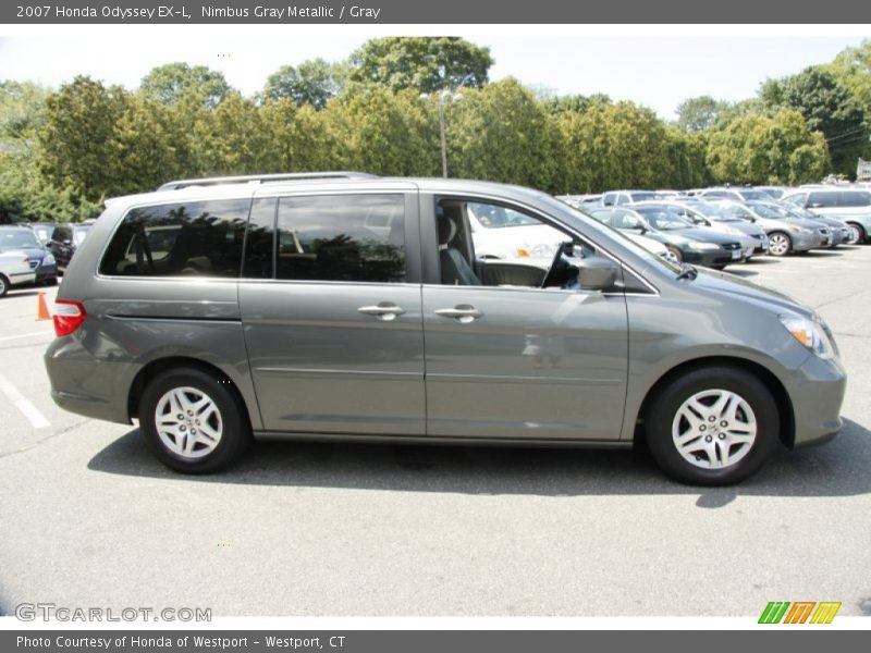 Nimbus Gray Metallic / Gray 2007 Honda Odyssey EX-L