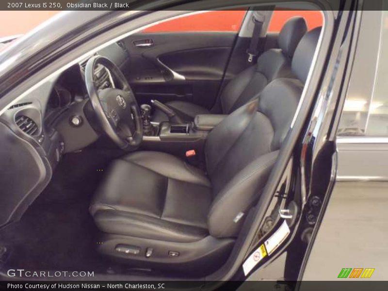 Obsidian Black / Black 2007 Lexus IS 250