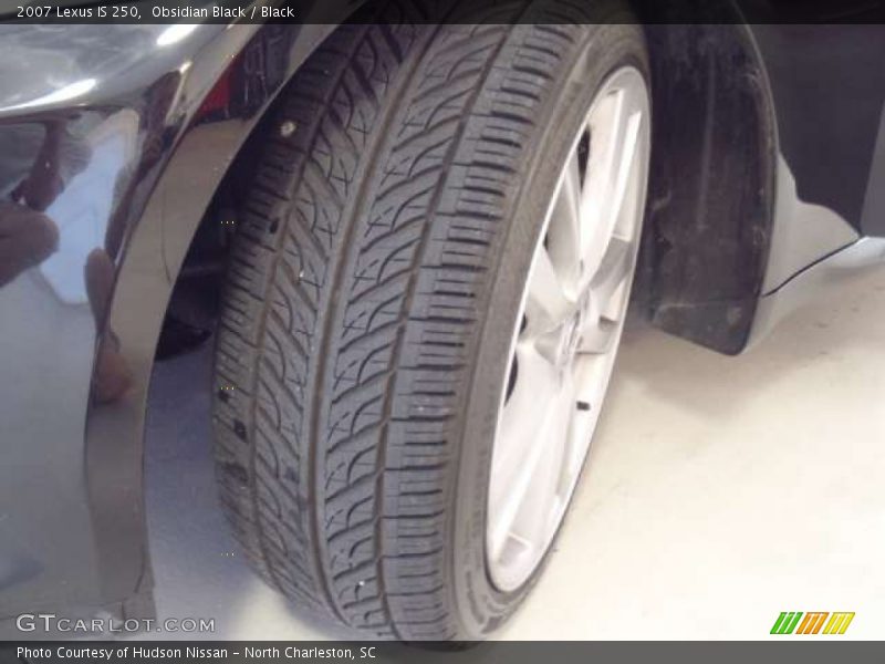 Obsidian Black / Black 2007 Lexus IS 250