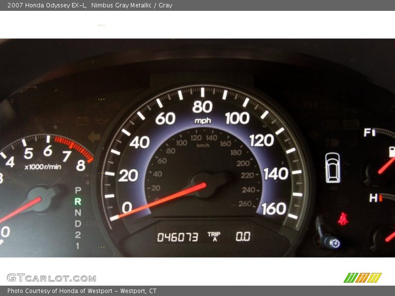 Nimbus Gray Metallic / Gray 2007 Honda Odyssey EX-L