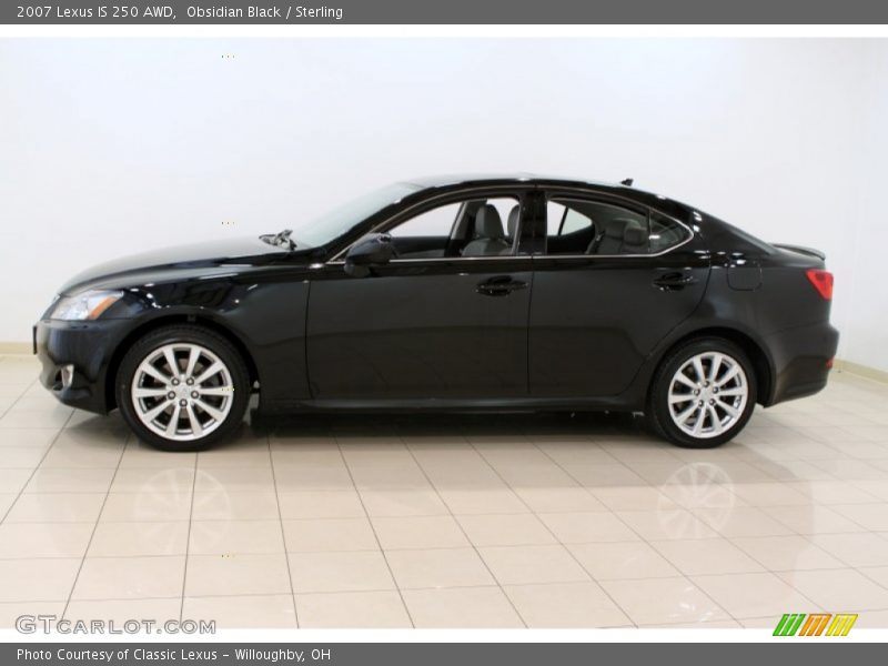 Obsidian Black / Sterling 2007 Lexus IS 250 AWD