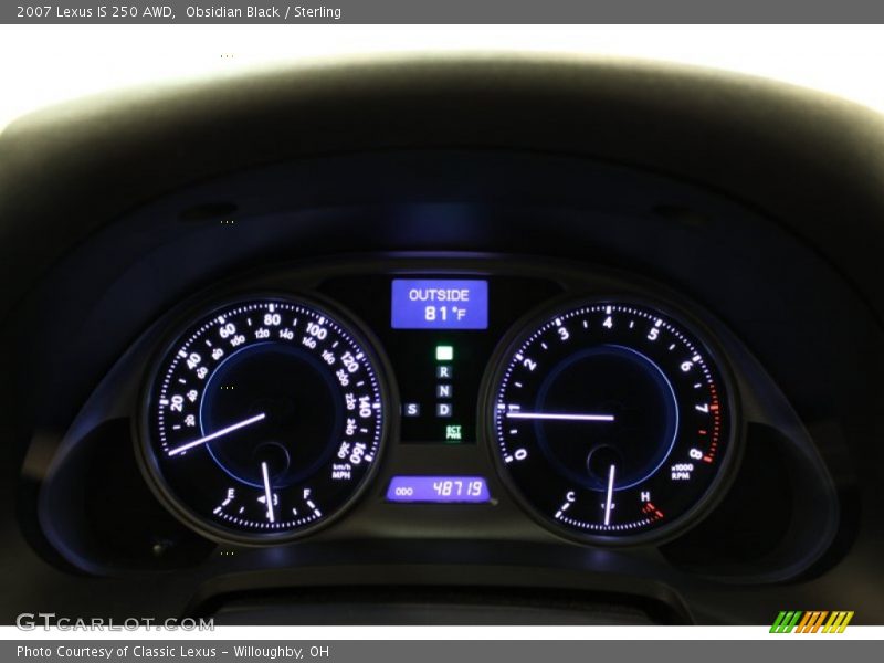 Obsidian Black / Sterling 2007 Lexus IS 250 AWD