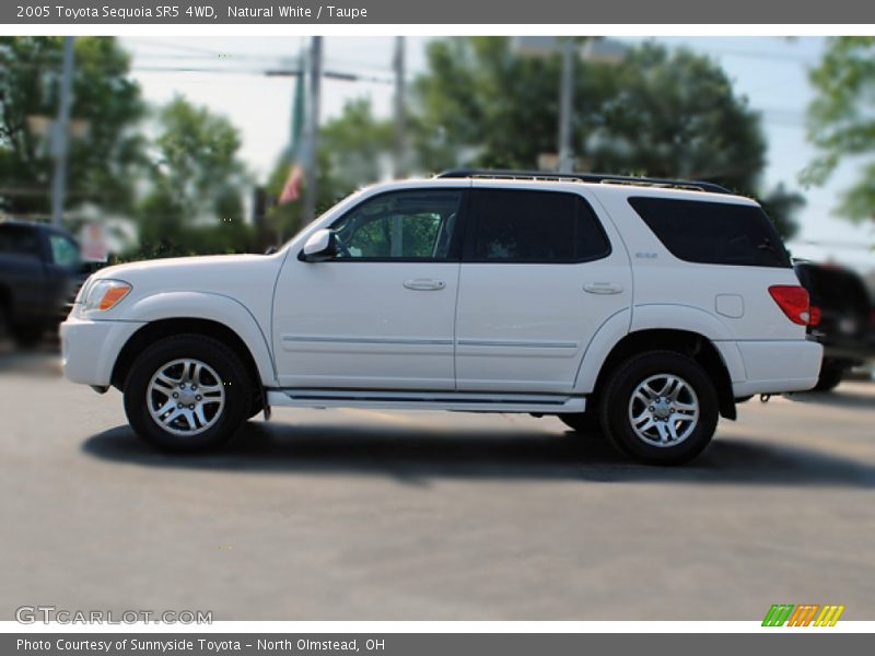Natural White / Taupe 2005 Toyota Sequoia SR5 4WD