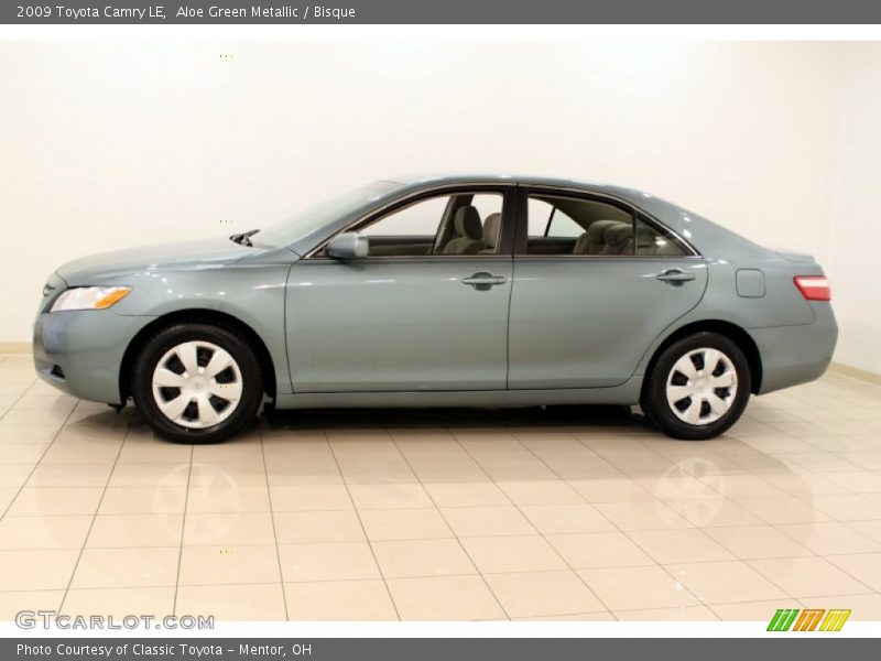 Aloe Green Metallic / Bisque 2009 Toyota Camry LE