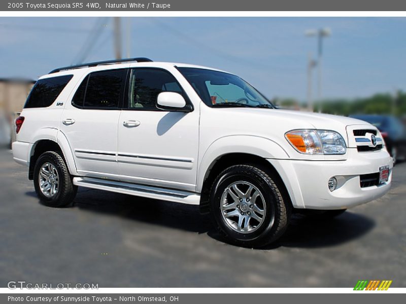 Natural White / Taupe 2005 Toyota Sequoia SR5 4WD