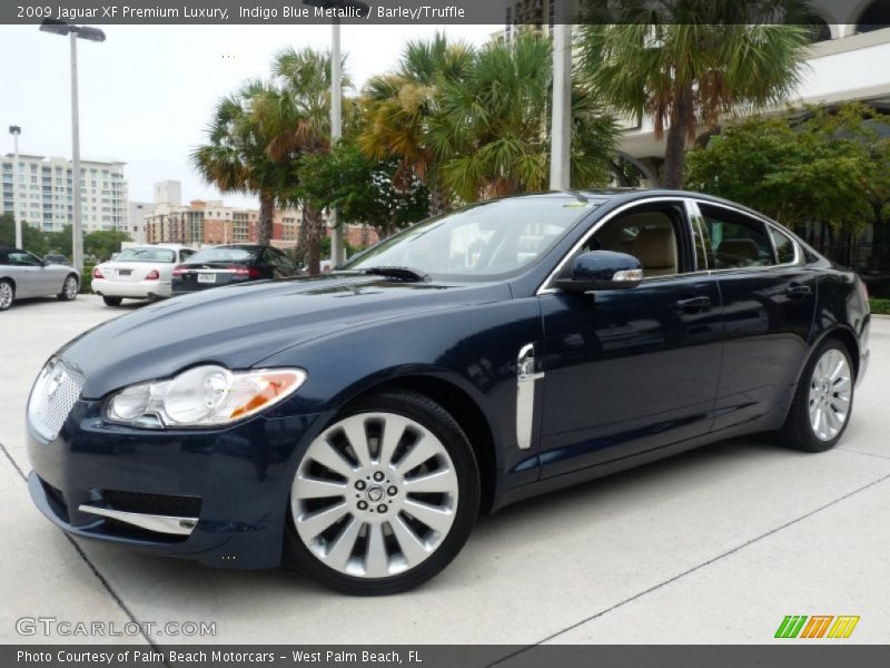 Indigo Blue Metallic / Barley/Truffle 2009 Jaguar XF Premium Luxury