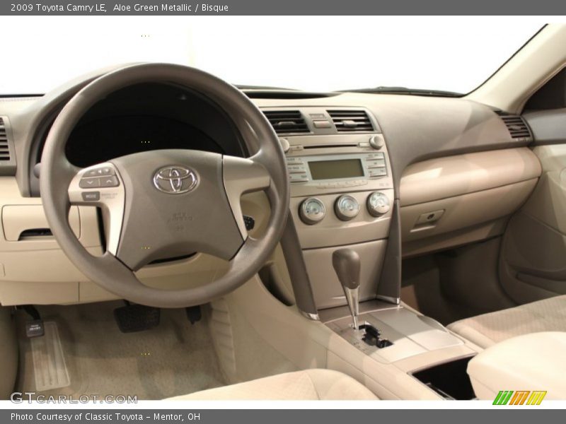 Aloe Green Metallic / Bisque 2009 Toyota Camry LE