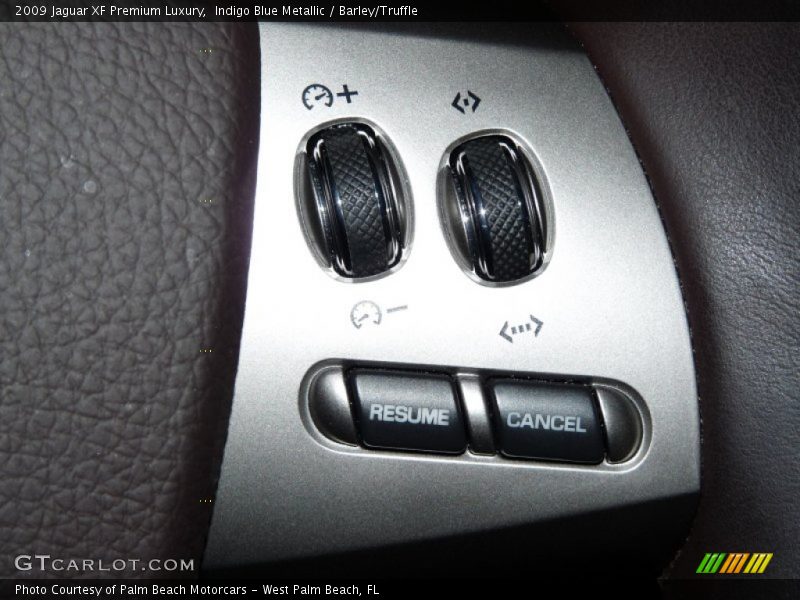 Indigo Blue Metallic / Barley/Truffle 2009 Jaguar XF Premium Luxury