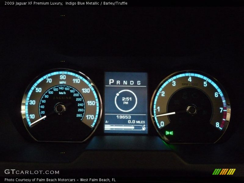 Indigo Blue Metallic / Barley/Truffle 2009 Jaguar XF Premium Luxury